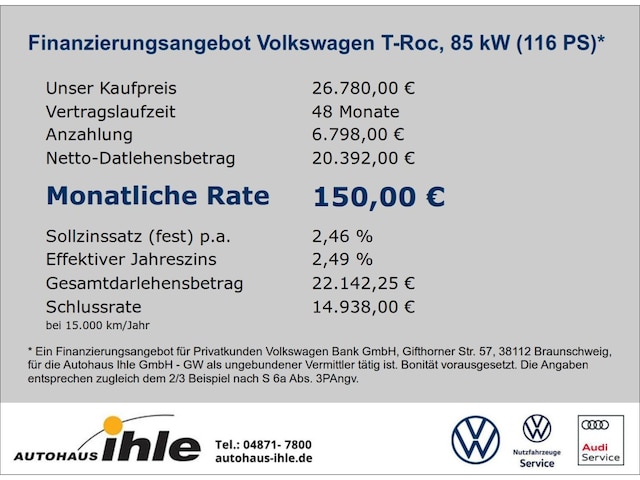 Volkswagen T-Roc Life