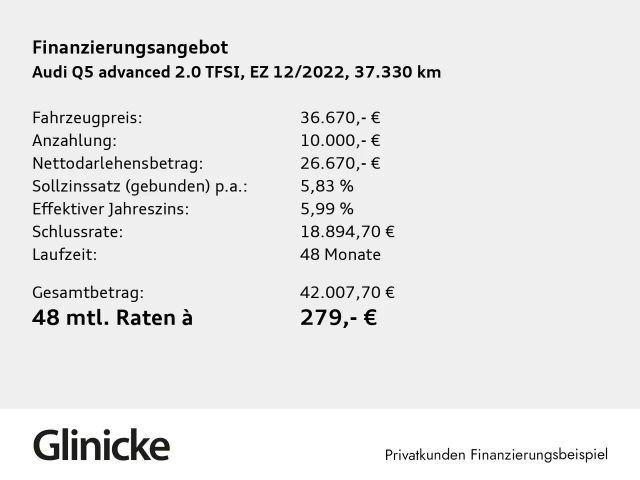Audi Q5 2.0 TFSI Quattro