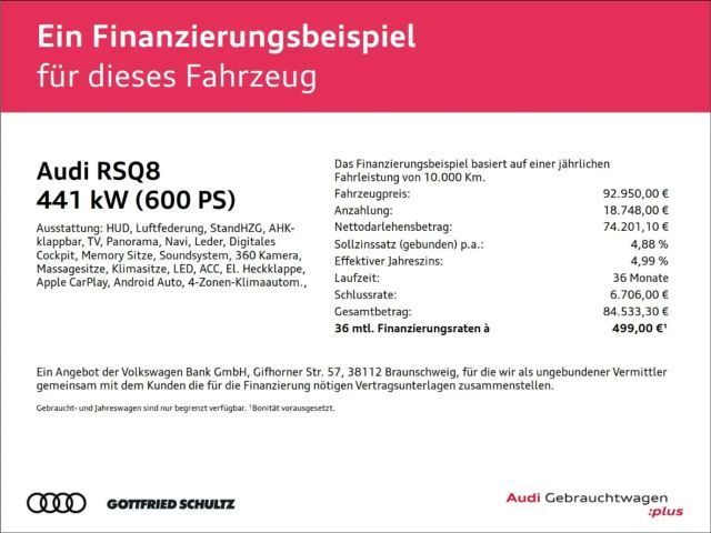 Audi RS Q8 4.0 TFSI Quattro