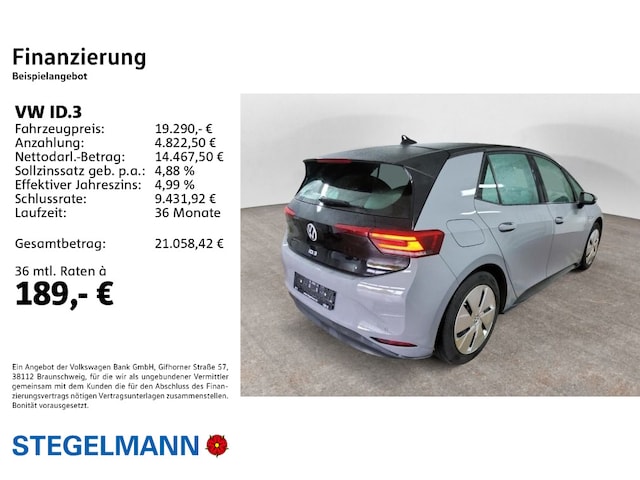 Volkswagen ID.3 58 KWh Performance Pro