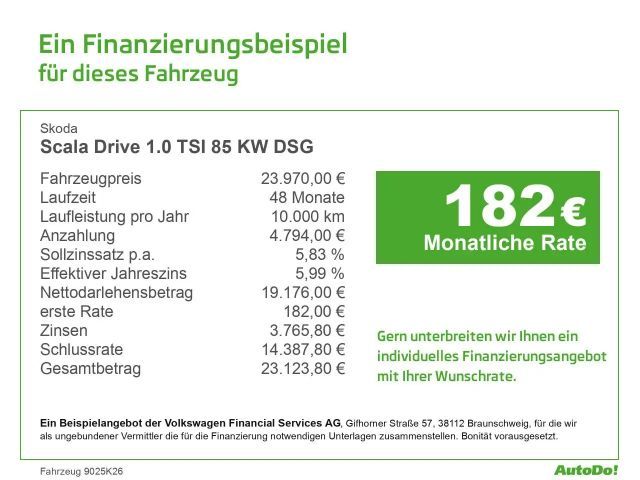 Skoda Scala 1.0 TSI 85 Drive