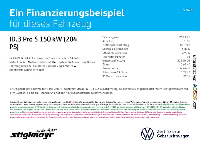 Volkswagen ID.3 Performance Pro