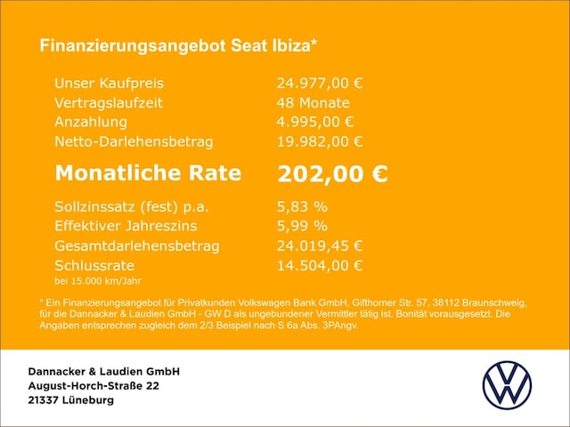 Seat Ibiza 1.0 TSI Xcellence