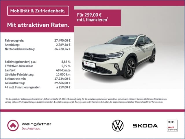 Volkswagen Taigo 1.0 TSI DSG IQ.Drive Style