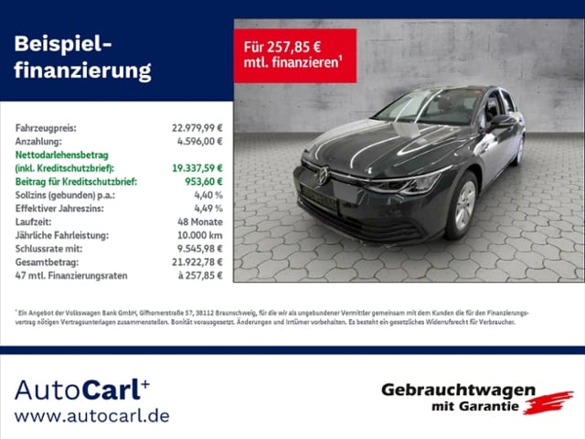 Volkswagen Golf 1.5 eTSI DSG Golf VIII