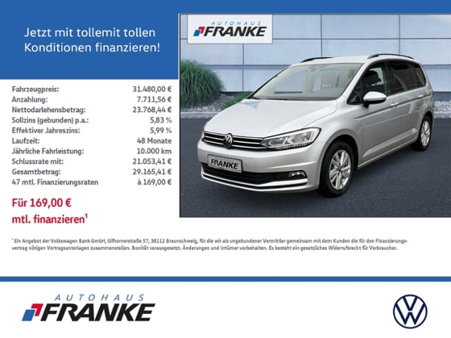 Volkswagen Touran 1.5 TSI 7-zitter Comfortline