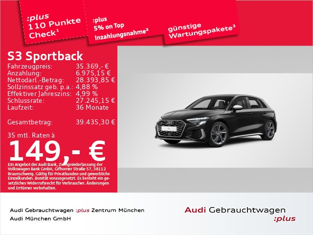 Audi S3 Quattro S-Tronic Sportback