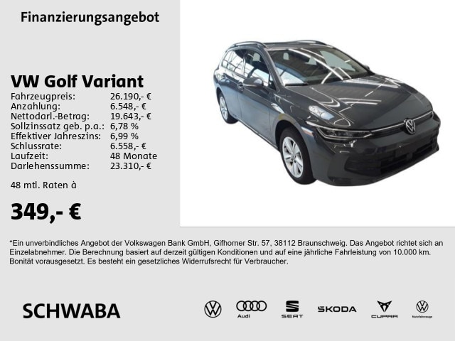 Volkswagen Golf 1.5 TSI Golf VIII Life Variant