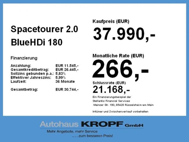 Citroën Spacetourer BlueHDi Plus