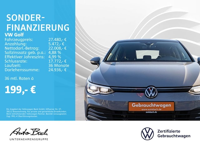 Volkswagen Golf 1.5 eTSI DSG Golf VIII