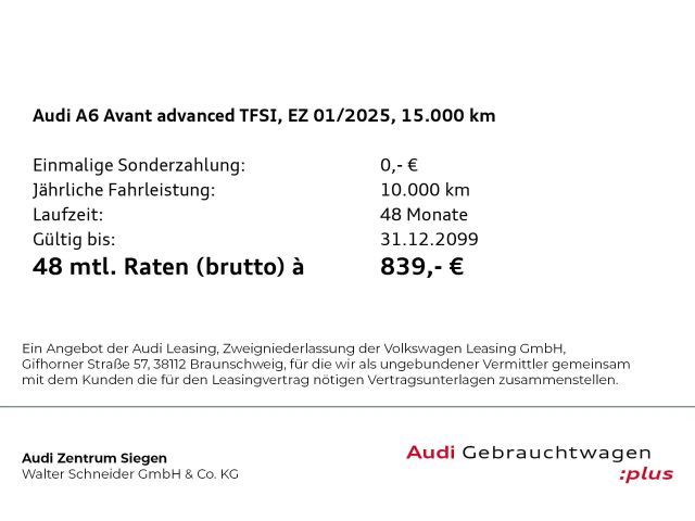 Audi A6 50 TFSI Hybride Quattro