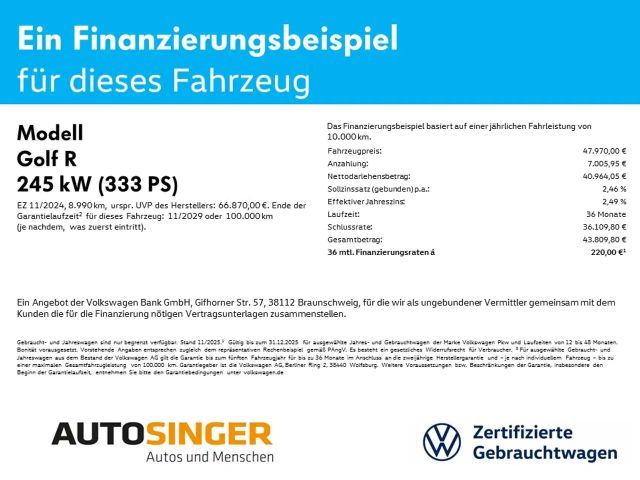 Volkswagen Golf *FACELIFT*AKRAPOVIC*ACC*DCC*NAVI*270*HUD*
