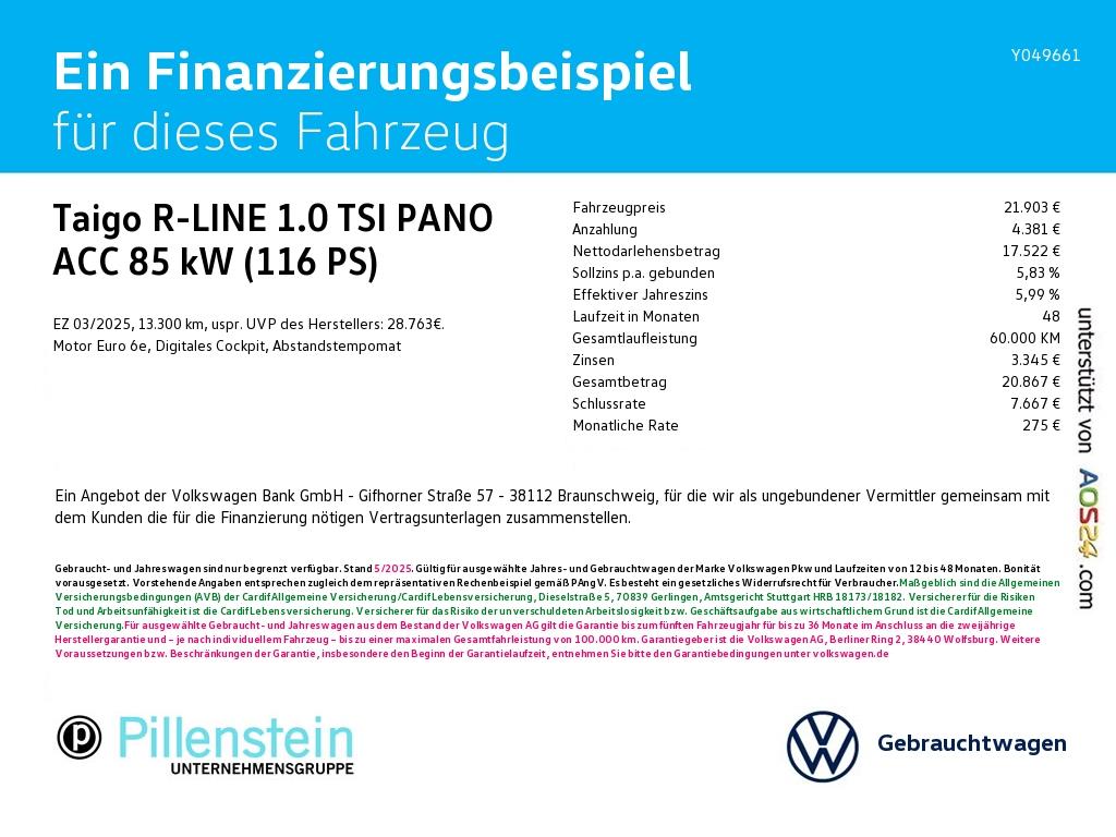 Volkswagen Taigo 1.0 TSI IQ.Drive R-Line