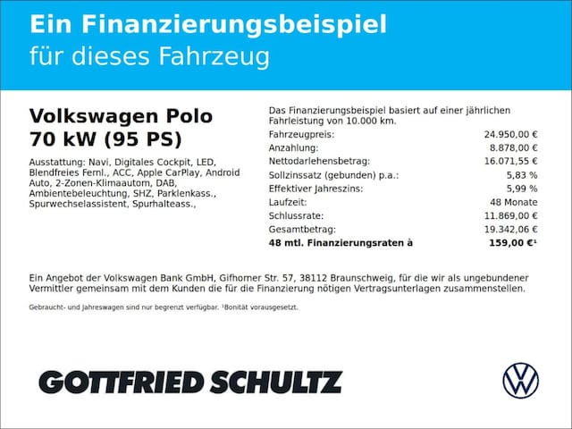 Volkswagen Polo Goal 1.0 TSI DSG LED Navi Sitzheizung