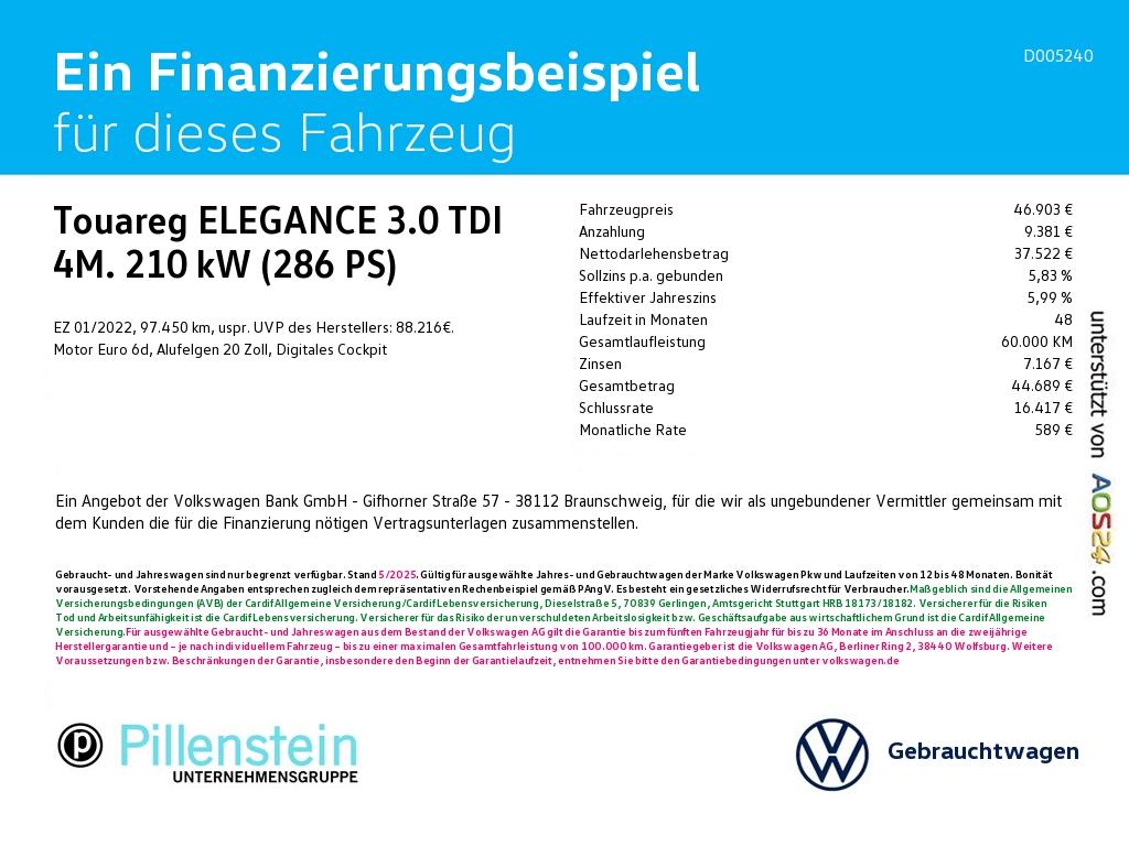 Volkswagen Touareg 3.0 V6 TDI Elegance Elegance