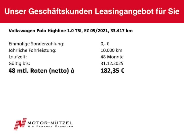 Volkswagen Polo 1.0 TSI Highline