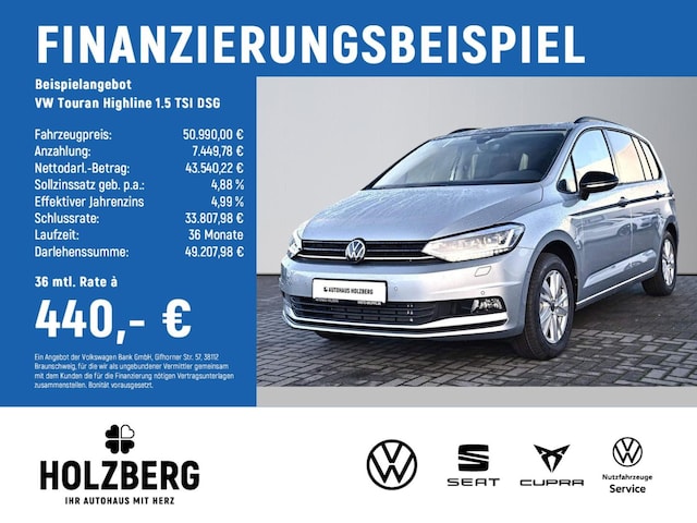 Volkswagen Touran 1.5 TSI DSG Highline