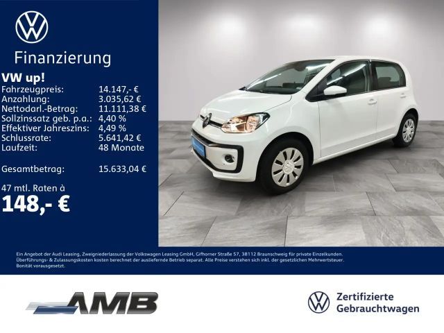 Volkswagen up! 1.0 Navi/Sitzhz/Climatronic/RFKam/PDC/4Türen