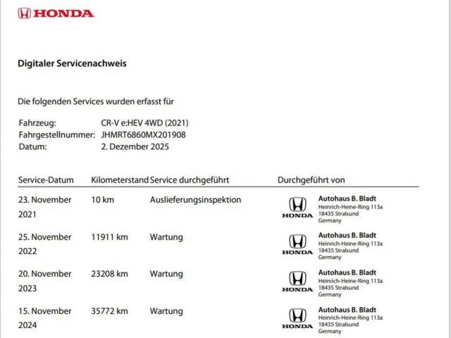 Honda CR-V 2.0 Hybrid Lifestyle