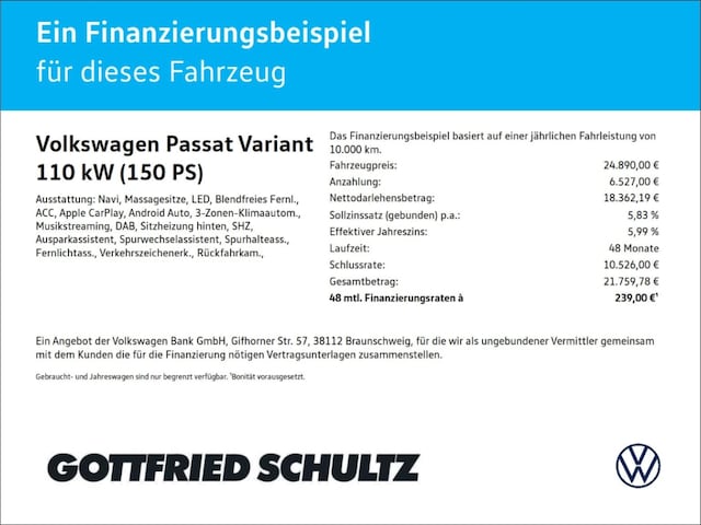 Volkswagen Passat 2.0 TDI Business DSG Variant