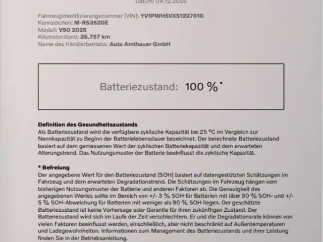 Volvo V90 AWD Dark T8 Ultra