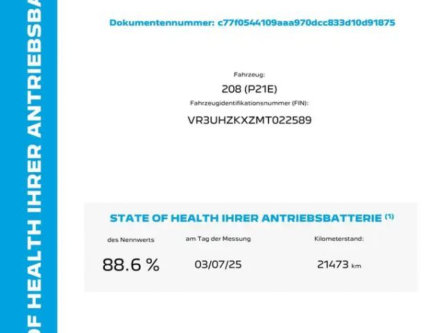 Peugeot E-208 GT-Line