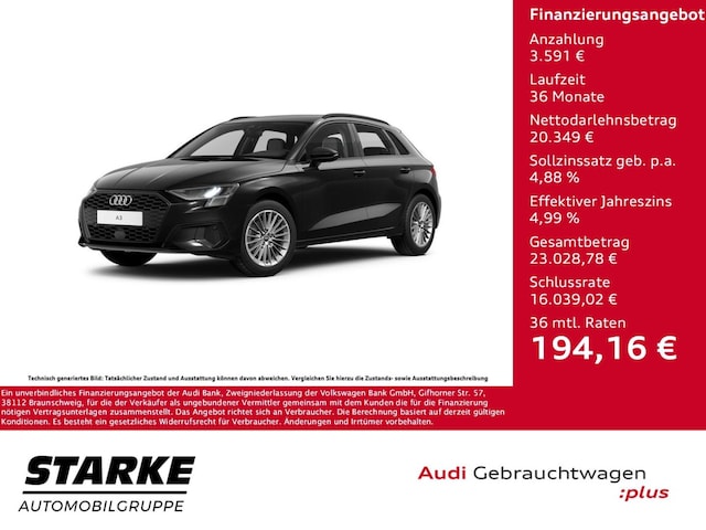 Audi A3 30 TFSI Sportback