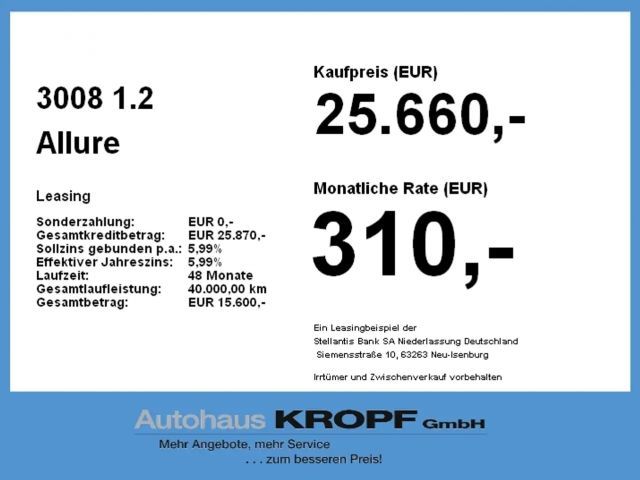 Peugeot 3008 Allure Pack