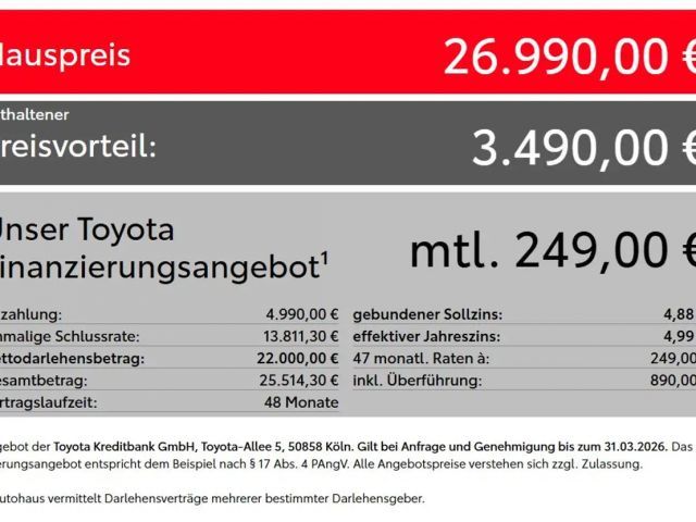Toyota Yaris - 1,5 l. 116 Teamplayer + Comf + Safety