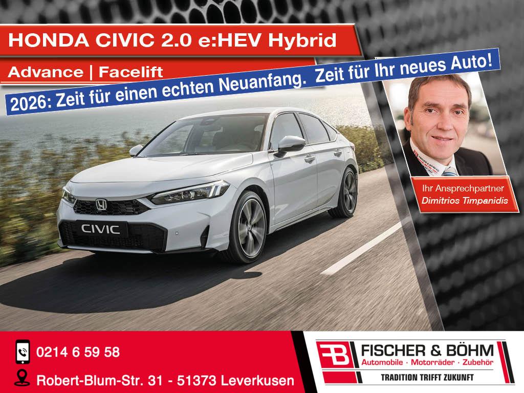 Honda Civic 2.0 Advance Hybrid e:HEV i-MMD