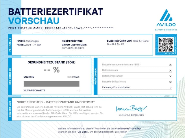 Volkswagen ID.4 (77kWh) mit Infotainment-Paket ACC AUT