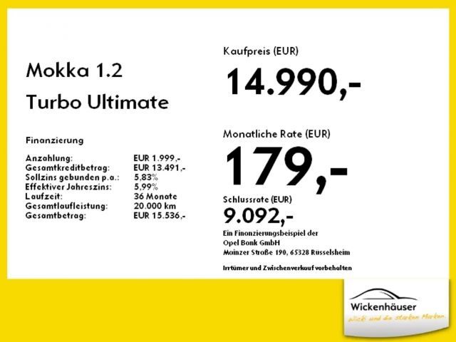 Opel Mokka 1.2 Turbo Turbo Ultimate