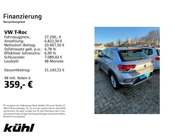 Volkswagen T-Roc 1.5 TSI DSG Style