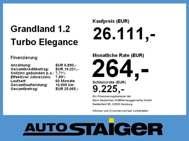 Opel Grandland X 1.2 Turbo Elegance Turbo