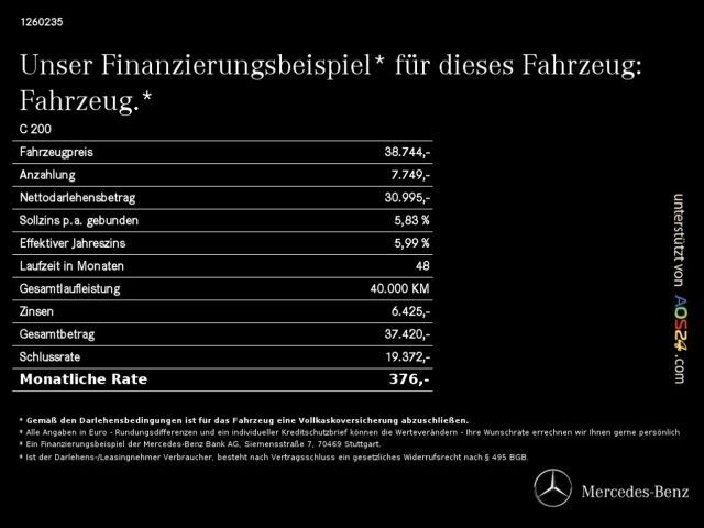 Mercedes-Benz C 200 AVANTGARDE C 200 d Sedan