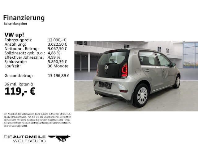 Volkswagen up! up! 1.0 CLIMATR/SITZHZ/PDC