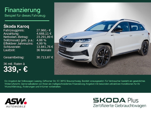 Skoda Karoq 2.0 TSI 4x4 Sportline