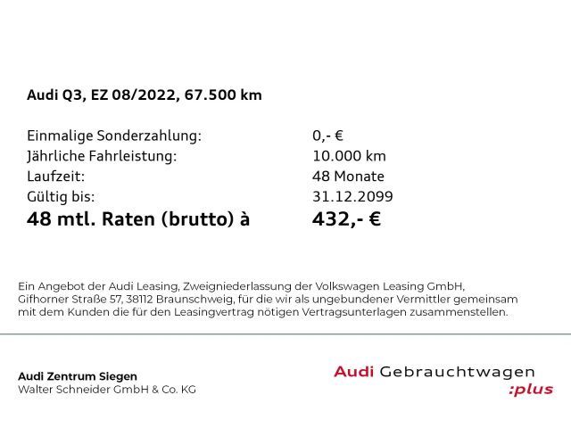 Audi Q3 45 TFSI Hybride