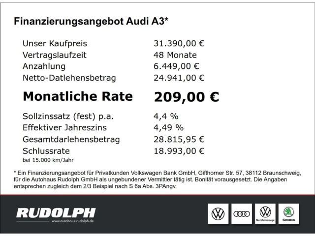 Audi A3 35 TFSI S-Tronic Sedan Sportback
