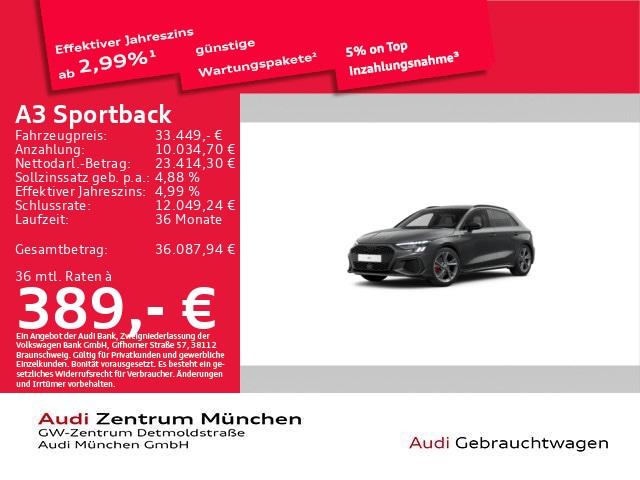 Audi A3 35 TFSI S-Line S-Tronic Sportback