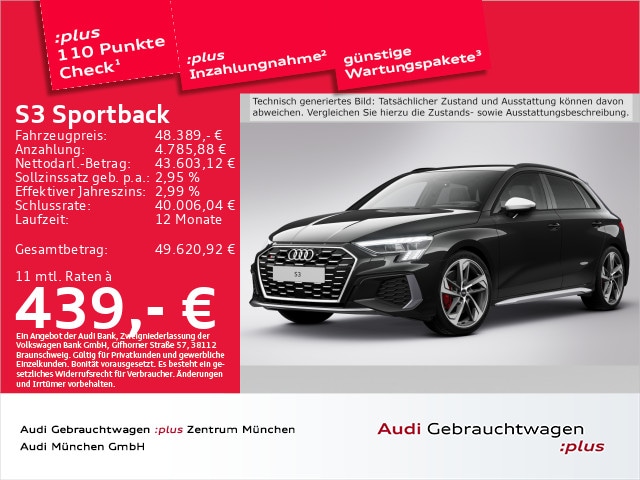 Audi S3 Quattro S-Tronic Sportback