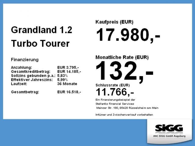 Opel Grandland X 1.2 Turbo Turbo