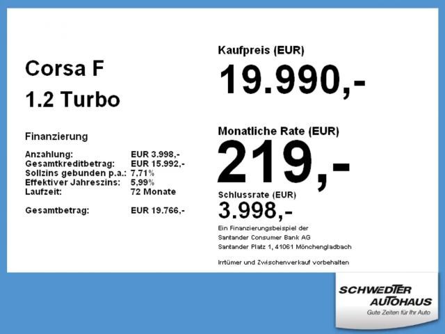 Opel Corsa 1.2 Turbo Edition Turbo