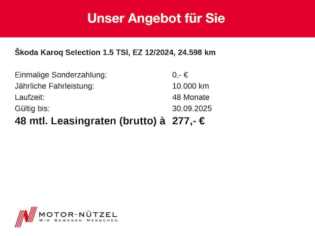 Skoda Karoq 1.5 TSI Selection