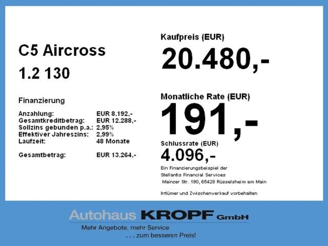 Citroën C5 Aircross 1.2 Tempomat,Navi,Rückfahrkamera