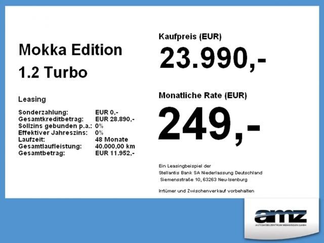 Opel Mokka 1.2 Turbo Edition Turbo