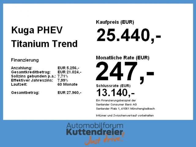 Ford Kuga Plug in Hybrid Titanium