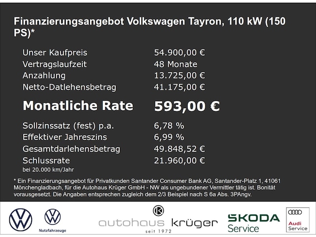Volkswagen Tayron DSG R-Line