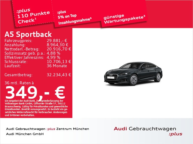 Audi A5 35 TDI S-Tronic Sportback