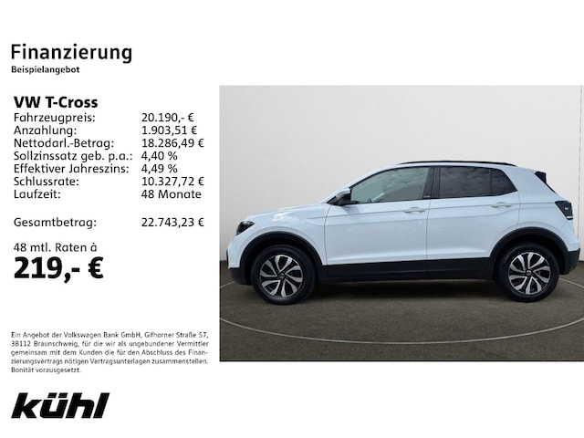 Volkswagen T-Cross 1.0 TSI DSG